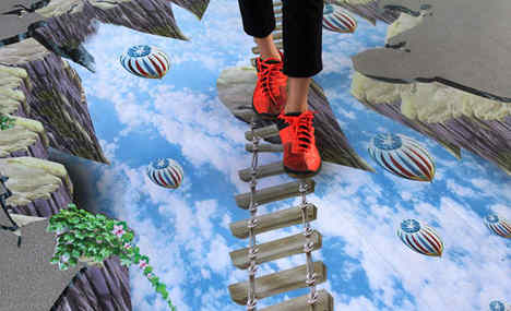 3D paintings in Wuhan