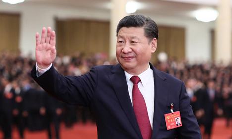 Xi meets congress delegates