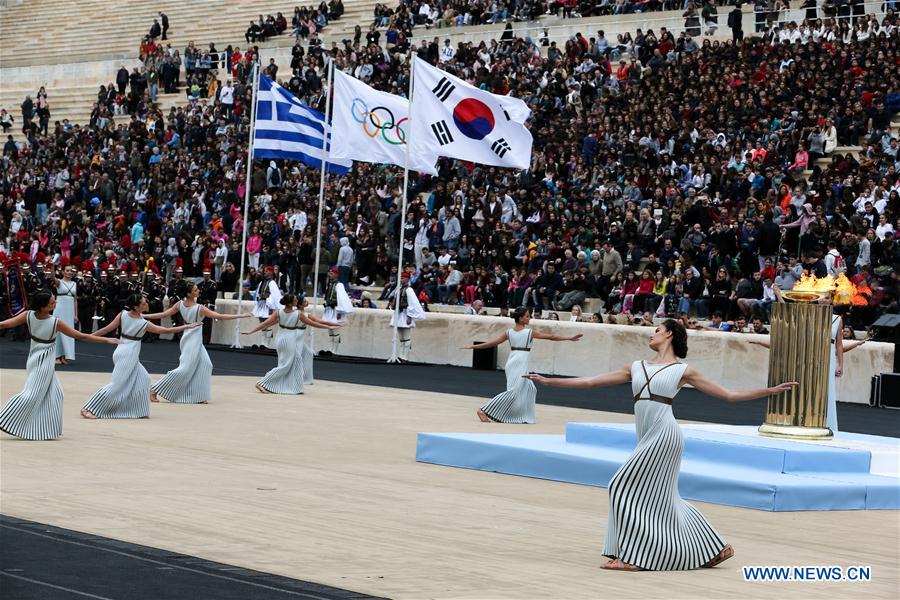 Handover ceremony of Olympic Flame held in Athens