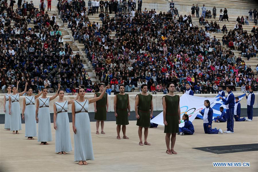 Handover ceremony of Olympic Flame held in Athens