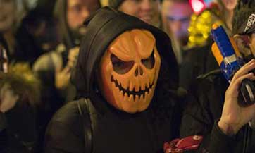 Halloween parade held in Manhattan, New York City
