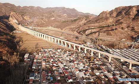 Beijing-Shenyang railway under construction