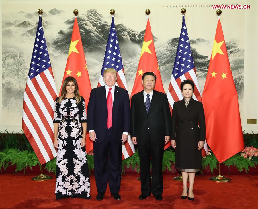 CHINA-BEIJING-XI JINPING-TRUMP-WELCOME CEREMONY (CN)