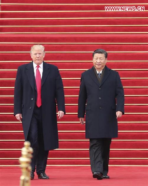 CHINA-BEIJING-XI JINPING-TRUMP-WELCOME CEREMONY (CN)