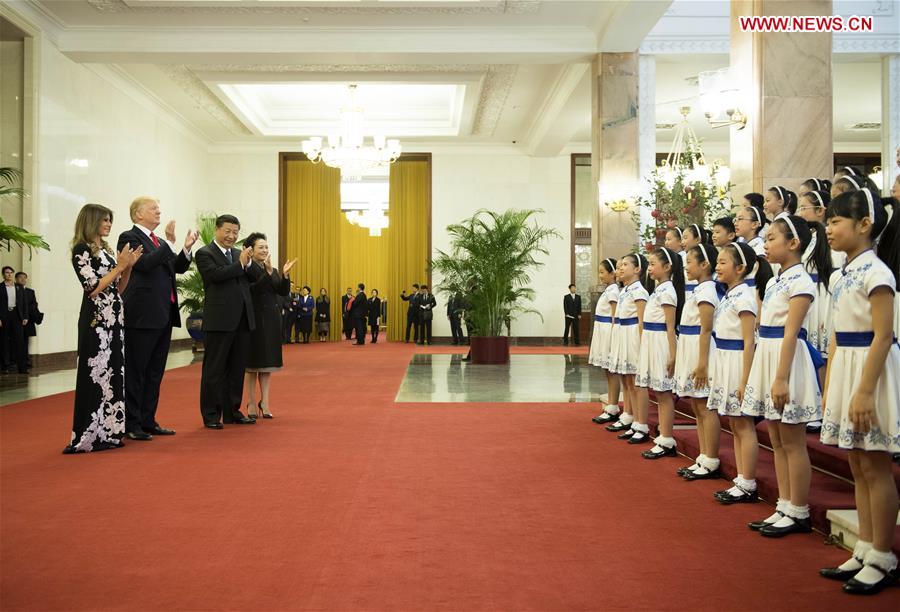 CHINA-BEIJING-XI JINPING-TRUMP-WELCOME CEREMONY (CN)