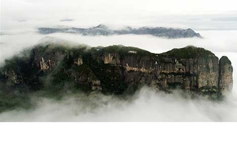Scenery of Jingxingyan scenic spot in east China