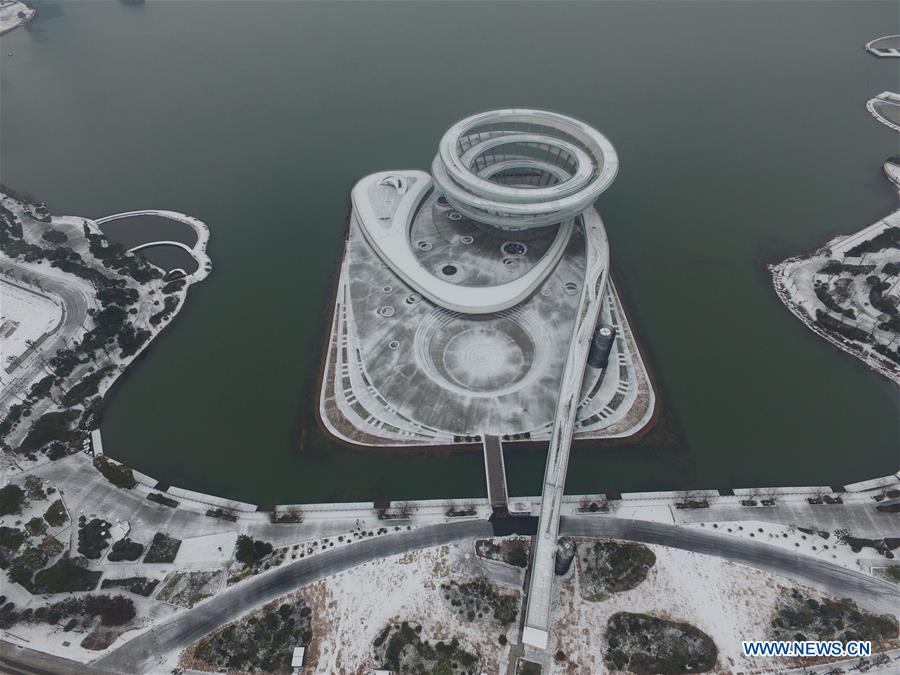 In pics: snowfall in C China's Changsha