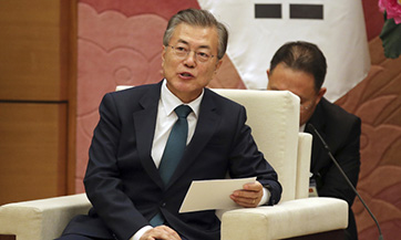 S.Korean president says dramatic change going on in Korean Peninsula