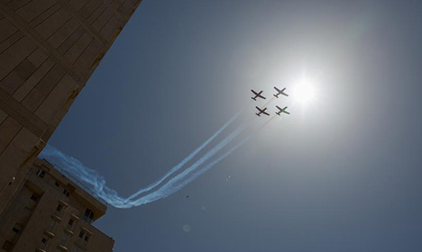 Air show held to mark Israel's 70th Independence Day