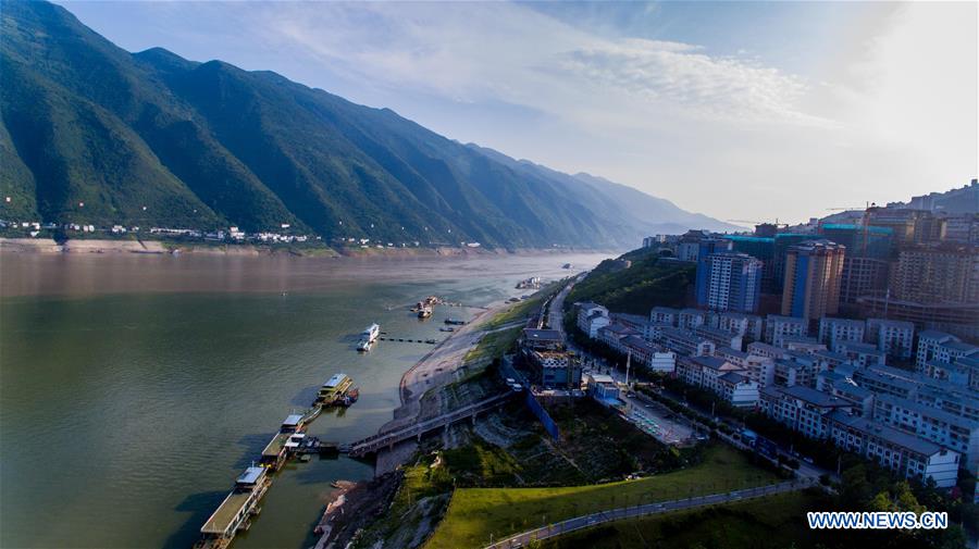 Environmental protection measures green banks of Yangtze River in Chongqing