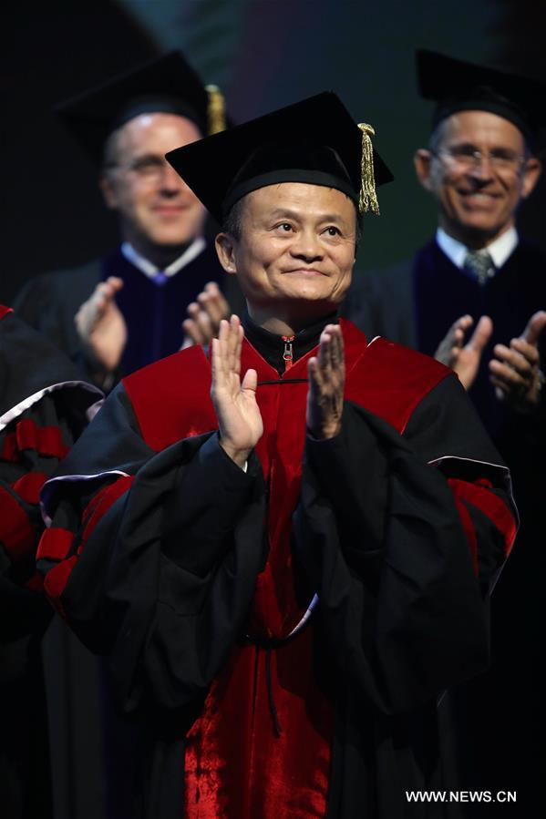 Jack Ma receives honorable doctoral degree at Tel Aviv University in Israel