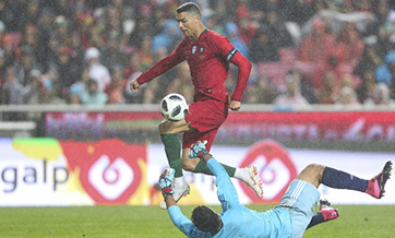 Portugal beats Algeria 3-0 during int'l friendly soccer match