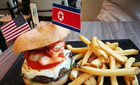 Restaurant in Singapore sells 'cowboy kimchi burgers'