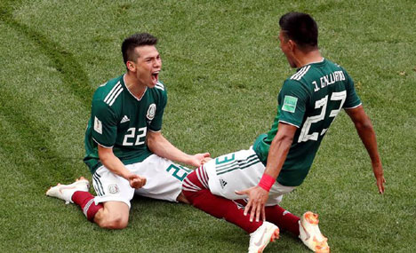 Mexico stun defending champions Germany