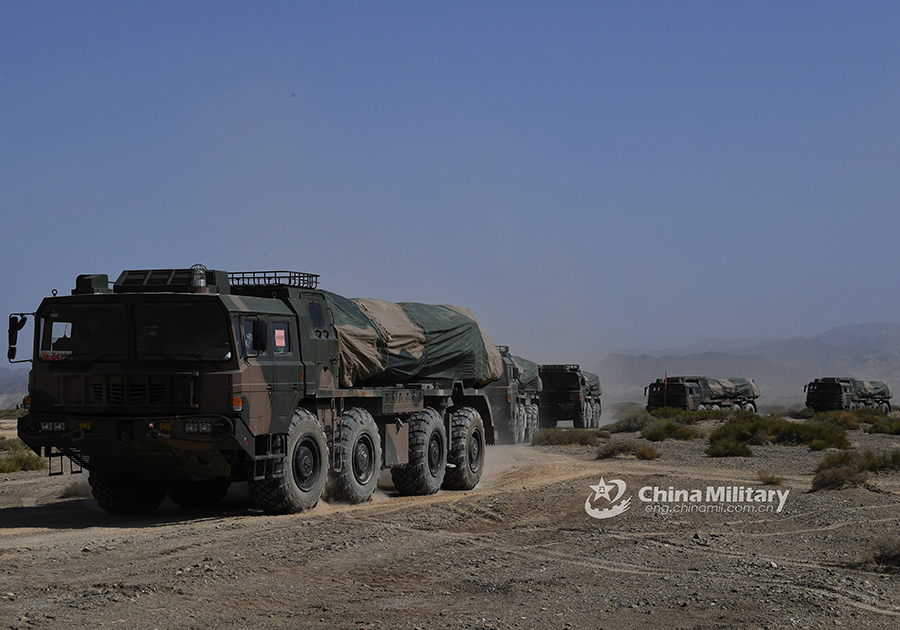 PHL-03 MLRS fires in Gobi Desert