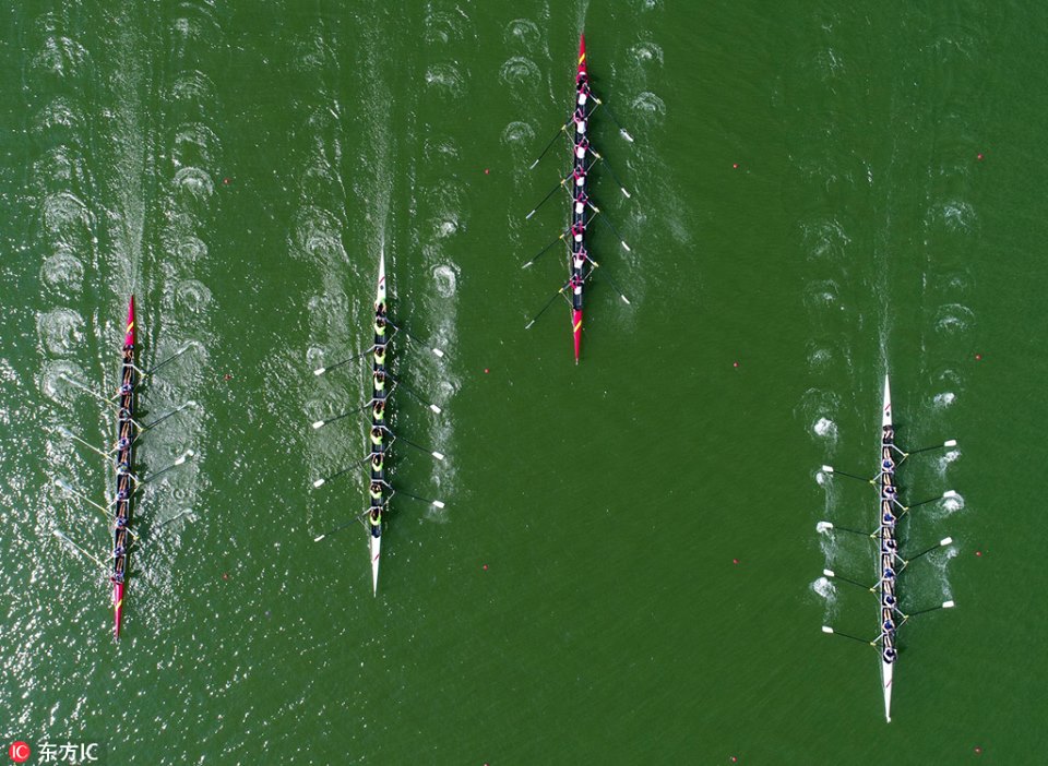 International university rowing contest held in Changsha