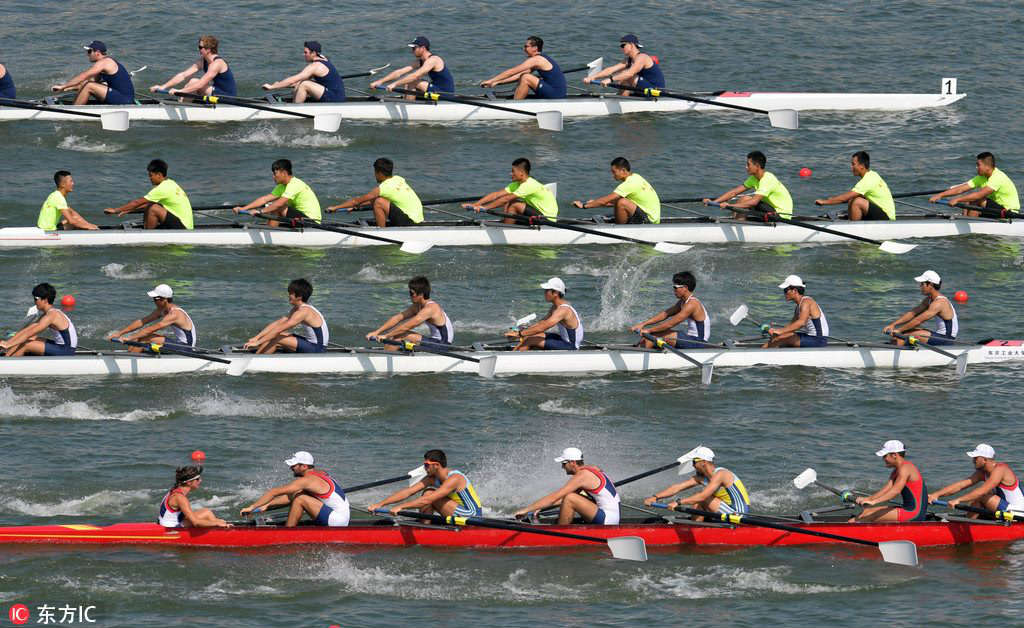 International university rowing contest held in Changsha