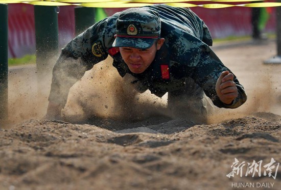 Changsha Armed Police Officers Take Military Training Contest