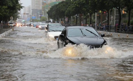 Hainan hit by heavy rainfalls due to tropical depression