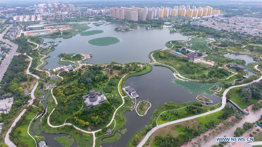 Pit, sump transformed to ecological parks in north China's Hebei