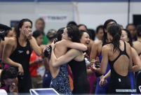 Highlights of women's 4x100m medley relay final of swimming