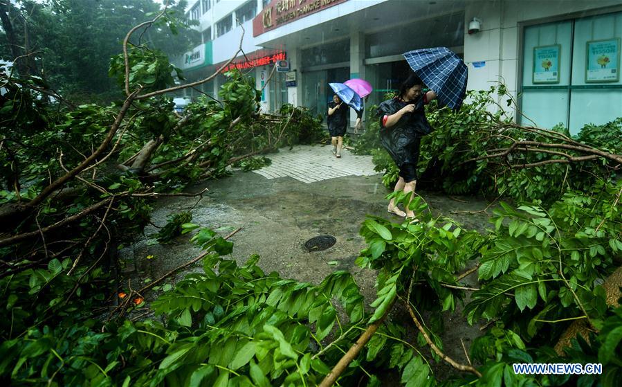 Super Typhoon Mangkhut lands on south China coast