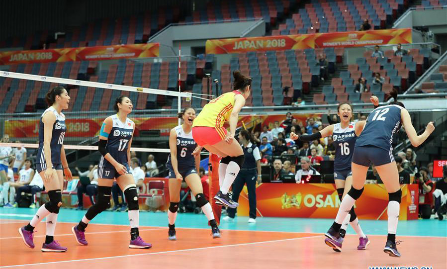 China trounce Russia at women's volleyball worlds