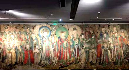 Replicas of looted frescoes debut in China
