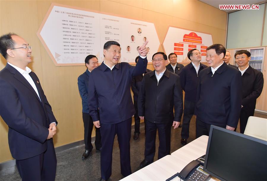 Xi Jinping inspects Shanghai