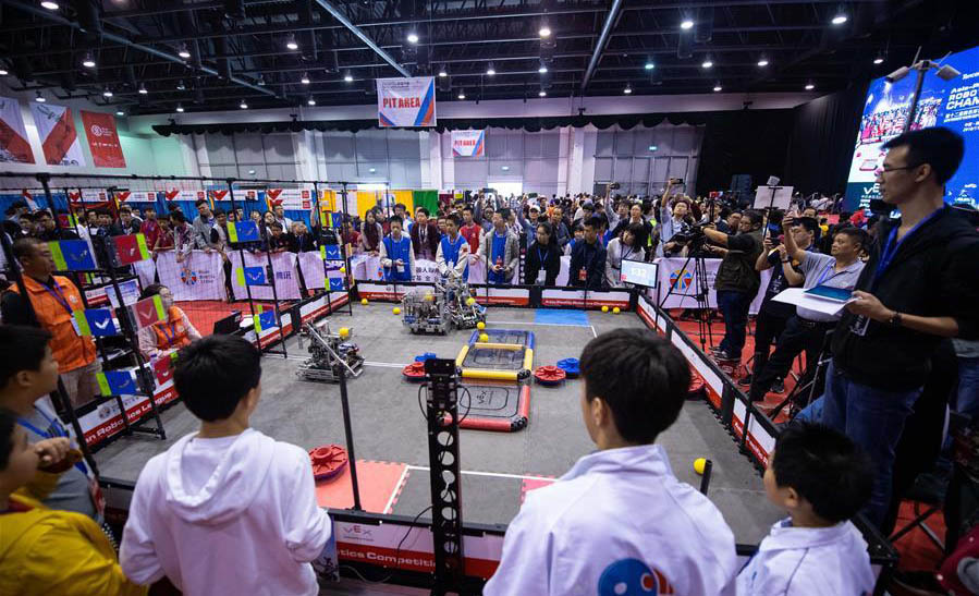 Asian championship of VEX robot for teenagers held in Macao