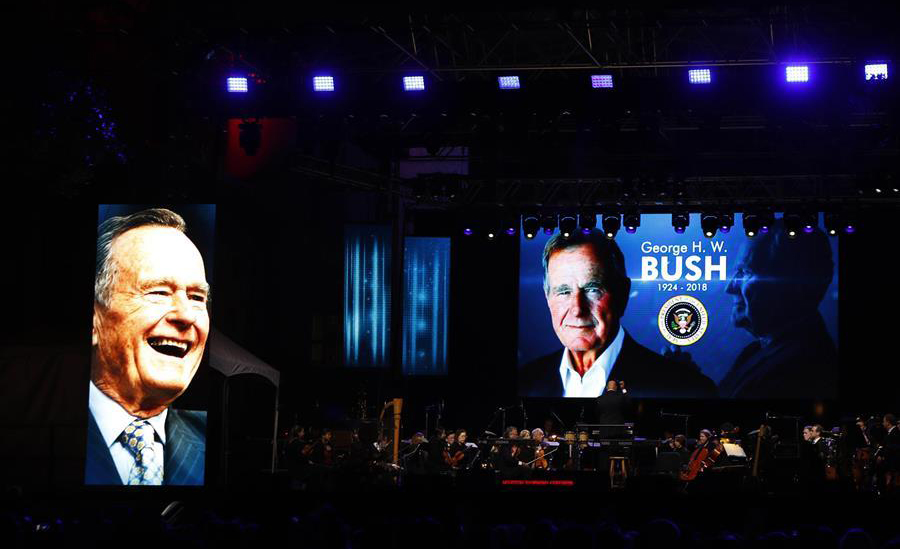 Houston remembers legacy of late former U.S. President Bush
