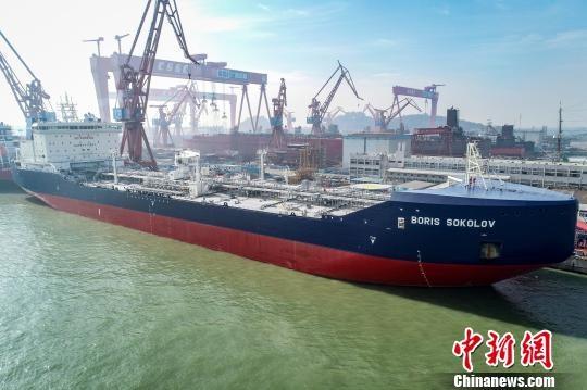 The LNG tanker Boris Sokolov on Tuesday, December 4, 2018 in Guangzhou. [Photo: VCG]