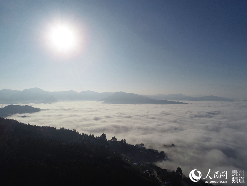 Beautiful sea of clouds in Guizhou