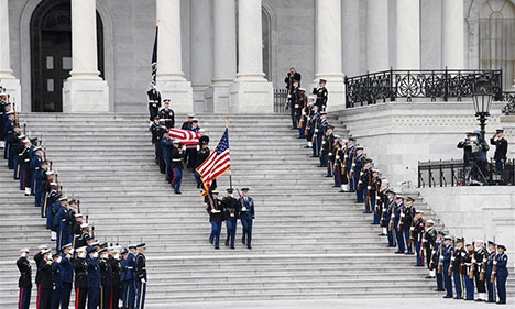 U.S. holds state funeral for 41st President George H.W. Bush