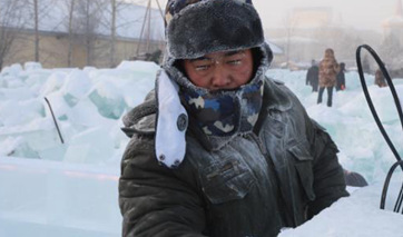 China’s northernmost city encounters icy temperatures