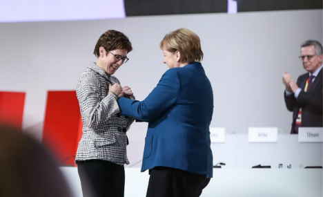 Kramp-Karrenbauer succeeds Merkel as German CDU's new leader