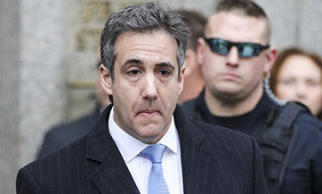 Trump's ex-lawyer Cohen sentenced to 3 years in jail
