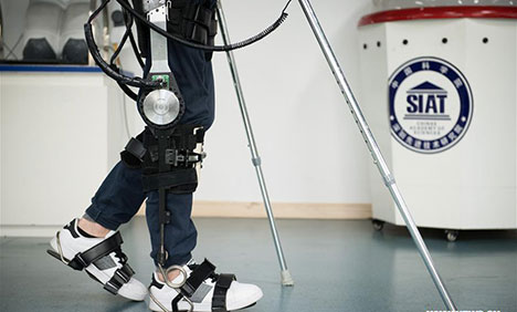 Exoskeleton robot brings hope to paralyzed people, the aged