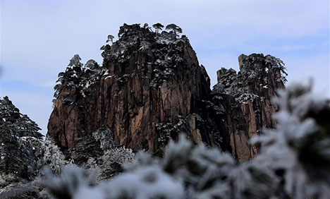 Snow scenery of Huangshan in east China's Anhui