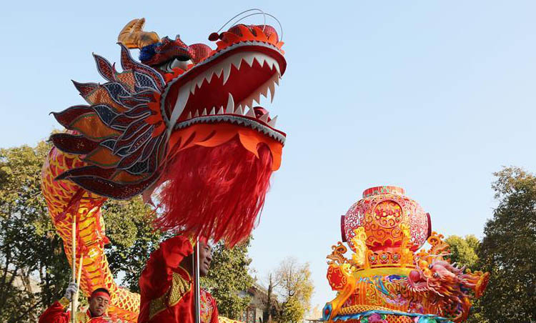 Shehuo celebration held for new year in Tai'erzhuang, China's Shandong