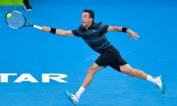 Highlights of singles quarterfinal match at ATP Qatar Open