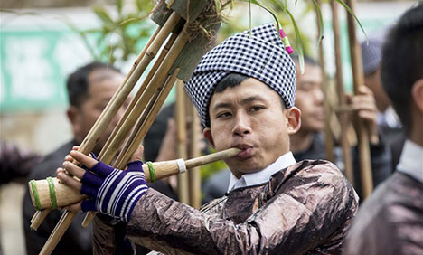 Miao people celebrate their traditional New Year
