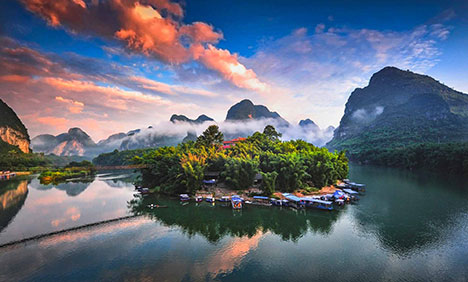 Beautiful rivers take you on a journey through China