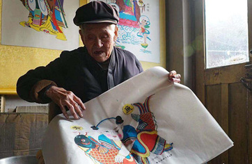 Handcrafted woodblock Spring Festival paintings in east China’s Yangjiabu Village