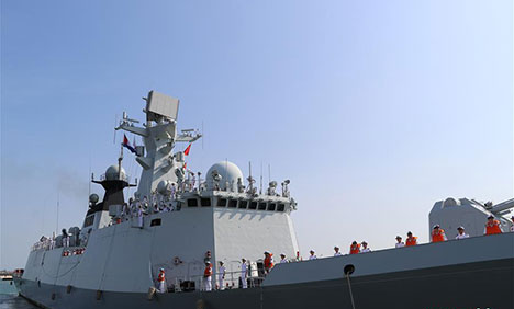 Chinese naval escort fleet concludes friendly visit to Cambodia