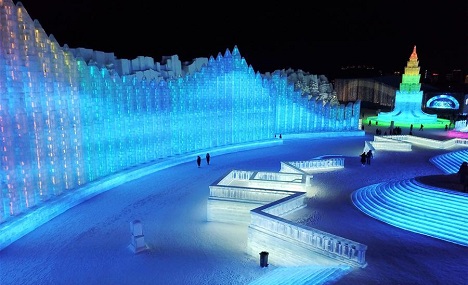 Harbin Ice-Snow World in NE China's Heilongjiang