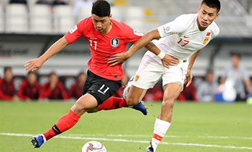 In pics: 2019 AFC Asian Cup group C match between South Korea and China
