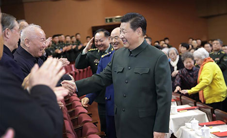 Xi extends Spring Festival greetings to military veterans