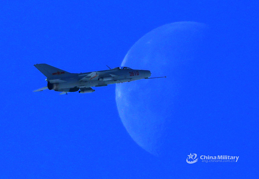 Fighter jet soars into the sky