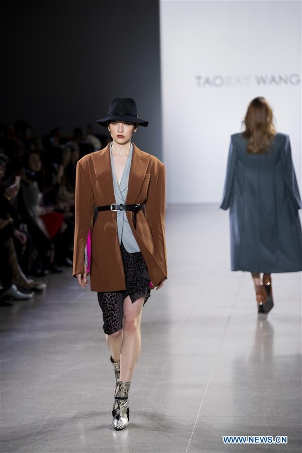 Creations of Taoray Wang Fall/Winter 2019 collection presented during New York Fashion Week